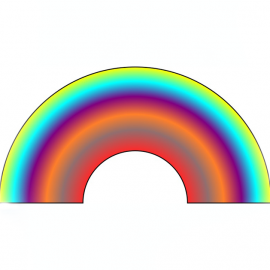 Learn how to create a 2D digital rainbow using free, open source software