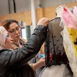 Fashion students forge community links with sustainable project